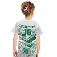 Custom Cricket South Africa Kid T Shirt Proteas Go Champion White Version - Wonder Print Shop