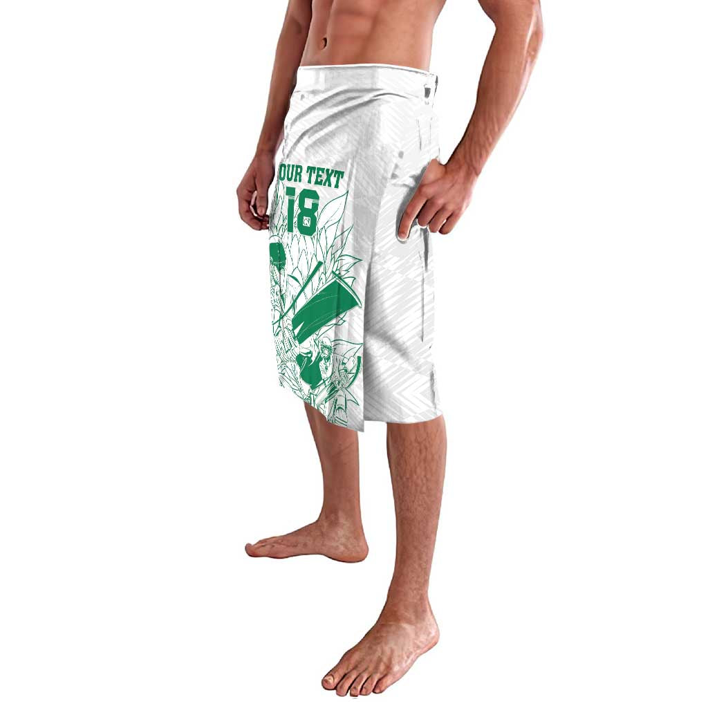 Custom Cricket South Africa Lavalava Proteas Go Champion White Version - Wonder Print Shop