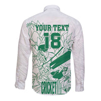 Custom Cricket South Africa Long Sleeve Button Shirt Proteas Go Champion White Version - Wonder Print Shop