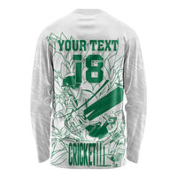 Custom Cricket South Africa Long Sleeve Shirt Proteas Go Champion White Version - Wonder Print Shop