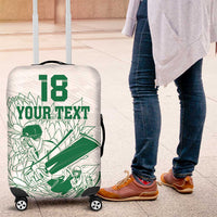 Custom Cricket South Africa Luggage Cover Proteas Go Champion White Version - Wonder Print Shop