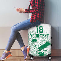 Custom Cricket South Africa Luggage Cover Proteas Go Champion White Version - Wonder Print Shop