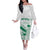 Custom Cricket South Africa Off The Shoulder Long Sleeve Dress Proteas Go Champion White Version - Wonder Print Shop