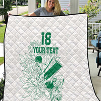 Custom Cricket South Africa Quilt Proteas Go Champion White Version - Wonder Print Shop