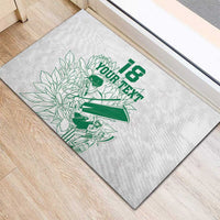 Custom Cricket South Africa Rubber Doormat Proteas Go Champion White Version - Wonder Print Shop