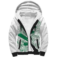 Custom Cricket South Africa Sherpa Hoodie Proteas Go Champion White Version - Wonder Print Shop