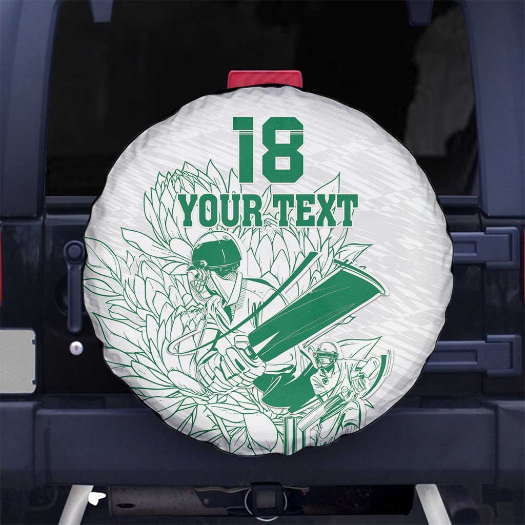 Custom Cricket South Africa Spare Tire Cover Proteas Go Champion White Version - Wonder Print Shop