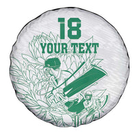 Custom Cricket South Africa Spare Tire Cover Proteas Go Champion White Version - Wonder Print Shop