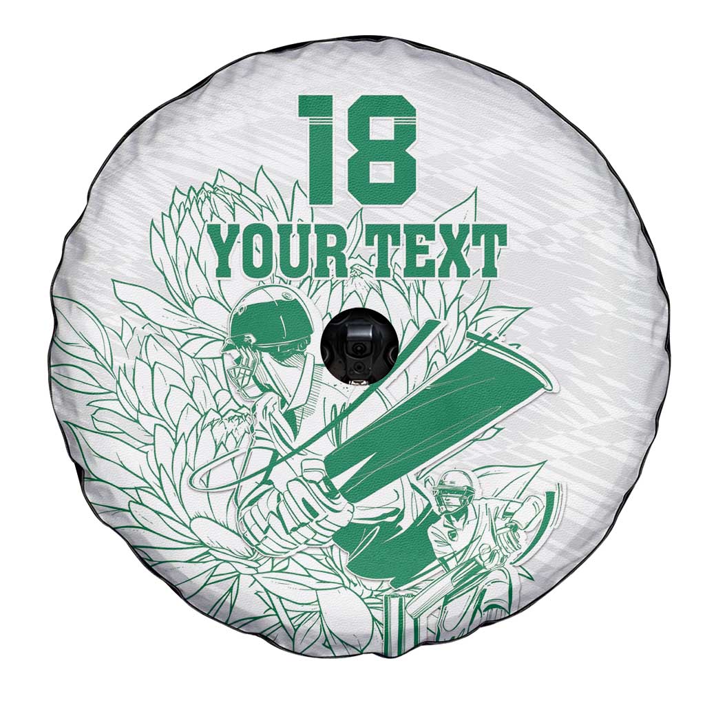 Custom Cricket South Africa Spare Tire Cover Proteas Go Champion White Version - Wonder Print Shop
