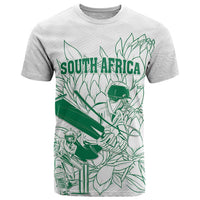 Custom Cricket South Africa T Shirt Proteas Go Champion White Version - Wonder Print Shop