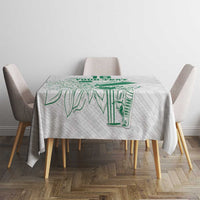 Custom Cricket South Africa Tablecloth Proteas Go Champion White Version - Wonder Print Shop