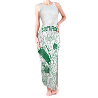 Custom Cricket South Africa Tank Maxi Dress Proteas Go Champion White Version - Wonder Print Shop