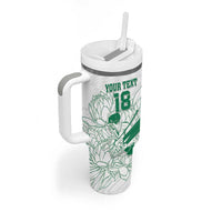 Custom Cricket South Africa Tumbler With Handle Proteas Go Champion White Version - Wonder Print Shop