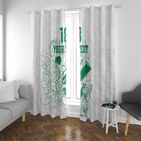 Custom Cricket South Africa Window Curtain Proteas Go Champion White Version - Wonder Print Shop
