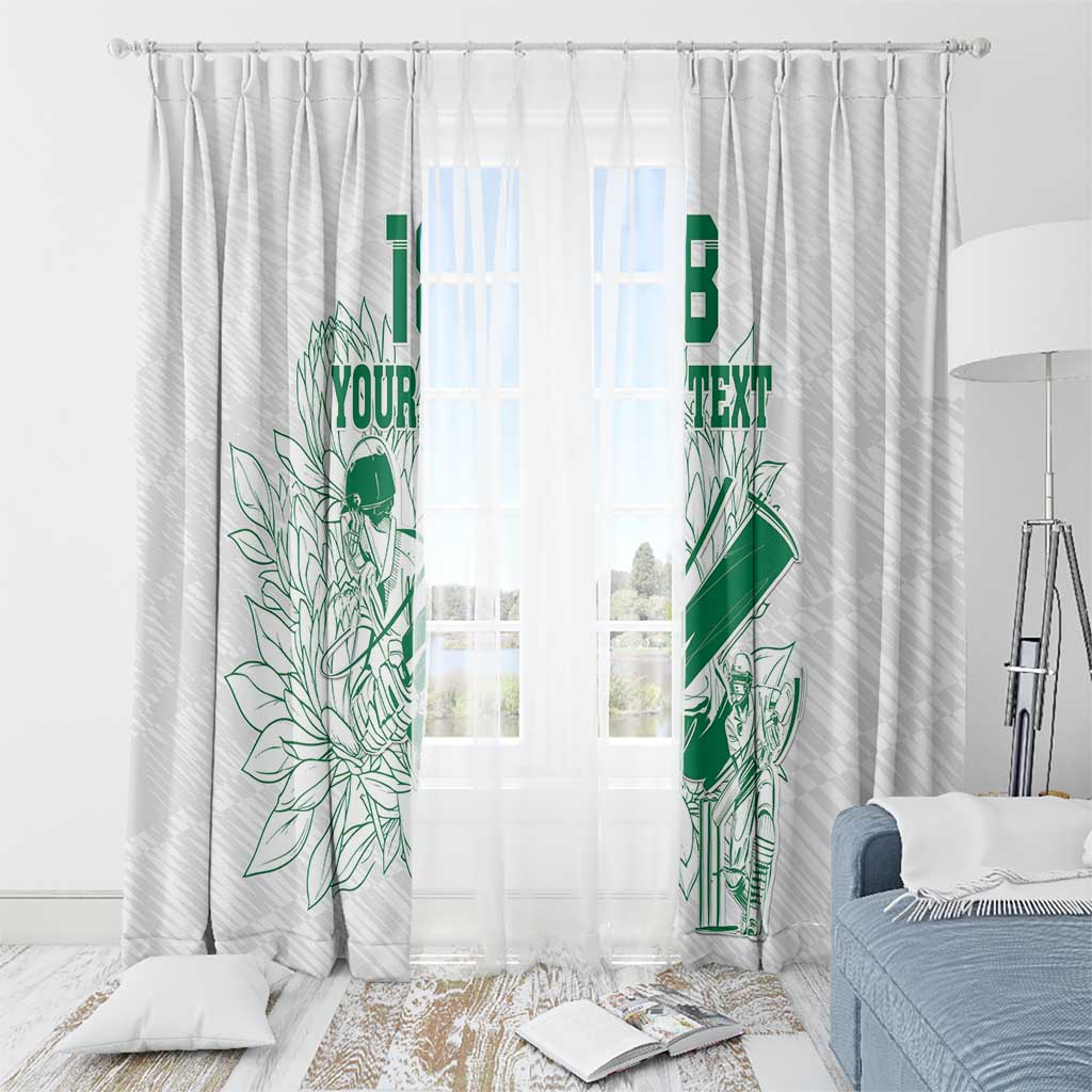 Custom Cricket South Africa Window Curtain Proteas Go Champion White Version - Wonder Print Shop