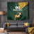 Custom South Africa Springbok Jumping Tapestry With Kente Patterns - Wonder Print Shop