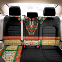 Africa Dashiki Back Car Seat Cover Embroidery Neckline Floral Pattern - Wonder Print Shop