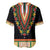 Africa Dashiki Baseball Jersey Embroidery Neckline Floral Pattern - Wonder Print Shop