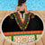 Africa Dashiki Beach Blanket Embroidery Neckline Floral Pattern - Wonder Print Shop