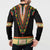 Africa Dashiki Button Sweatshirt Embroidery Neckline Floral Pattern - Wonder Print Shop