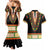 Africa Dashiki Couples Matching Mermaid Dress and Hawaiian Shirt Embroidery Neckline Floral Pattern - Wonder Print Shop