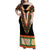 Africa Dashiki Family Matching Off Shoulder Maxi Dress and Hawaiian Shirt Embroidery Neckline Floral Pattern - Wonder Print Shop