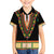 Africa Dashiki Family Matching Off Shoulder Short Dress and Hawaiian Shirt Embroidery Neckline Floral Pattern - Wonder Print Shop
