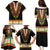 Africa Dashiki Family Matching Puletasi and Hawaiian Shirt Embroidery Neckline Floral Pattern - Wonder Print Shop