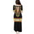Africa Dashiki Family Matching Puletasi and Hawaiian Shirt Embroidery Neckline Floral Pattern - Wonder Print Shop