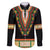 Africa Dashiki Family Matching Short Sleeve Bodycon Dress and Hawaiian Shirt Embroidery Neckline Floral Pattern - Wonder Print Shop