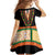 Africa Dashiki Family Matching Summer Maxi Dress and Hawaiian Shirt Embroidery Neckline Floral Pattern - Wonder Print Shop