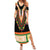 Africa Dashiki Family Matching Summer Maxi Dress and Hawaiian Shirt Embroidery Neckline Floral Pattern - Wonder Print Shop