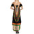 Africa Dashiki Family Matching Summer Maxi Dress and Hawaiian Shirt Embroidery Neckline Floral Pattern - Wonder Print Shop