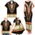 Africa Dashiki Family Matching Tank Maxi Dress and Hawaiian Shirt Embroidery Neckline Floral Pattern - Wonder Print Shop