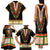 Africa Dashiki Family Matching Tank Maxi Dress and Hawaiian Shirt Embroidery Neckline Floral Pattern - Wonder Print Shop