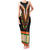 Africa Dashiki Family Matching Tank Maxi Dress and Hawaiian Shirt Embroidery Neckline Floral Pattern - Wonder Print Shop
