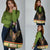 Africa Dashiki Grocery Bag Embroidery Neckline Floral Pattern