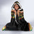 Africa Dashiki Hooded Blanket Embroidery Neckline Floral Pattern