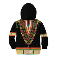 Africa Dashiki Kid Hoodie Embroidery Neckline Floral Pattern - Wonder Print Shop