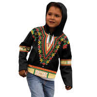 Africa Dashiki Kid Hoodie Embroidery Neckline Floral Pattern - Wonder Print Shop