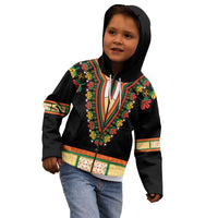 Africa Dashiki Kid Hoodie Embroidery Neckline Floral Pattern - Wonder Print Shop