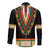 Africa Dashiki Long Sleeve Button Shirt Embroidery Neckline Floral Pattern - Wonder Print Shop