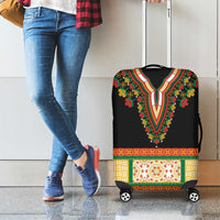 Africa Dashiki Luggage Cover Embroidery Neckline Floral Pattern - Wonder Print Shop