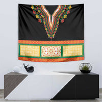 Africa Dashiki Tapestry Embroidery Neckline Floral Pattern - Wonder Print Shop