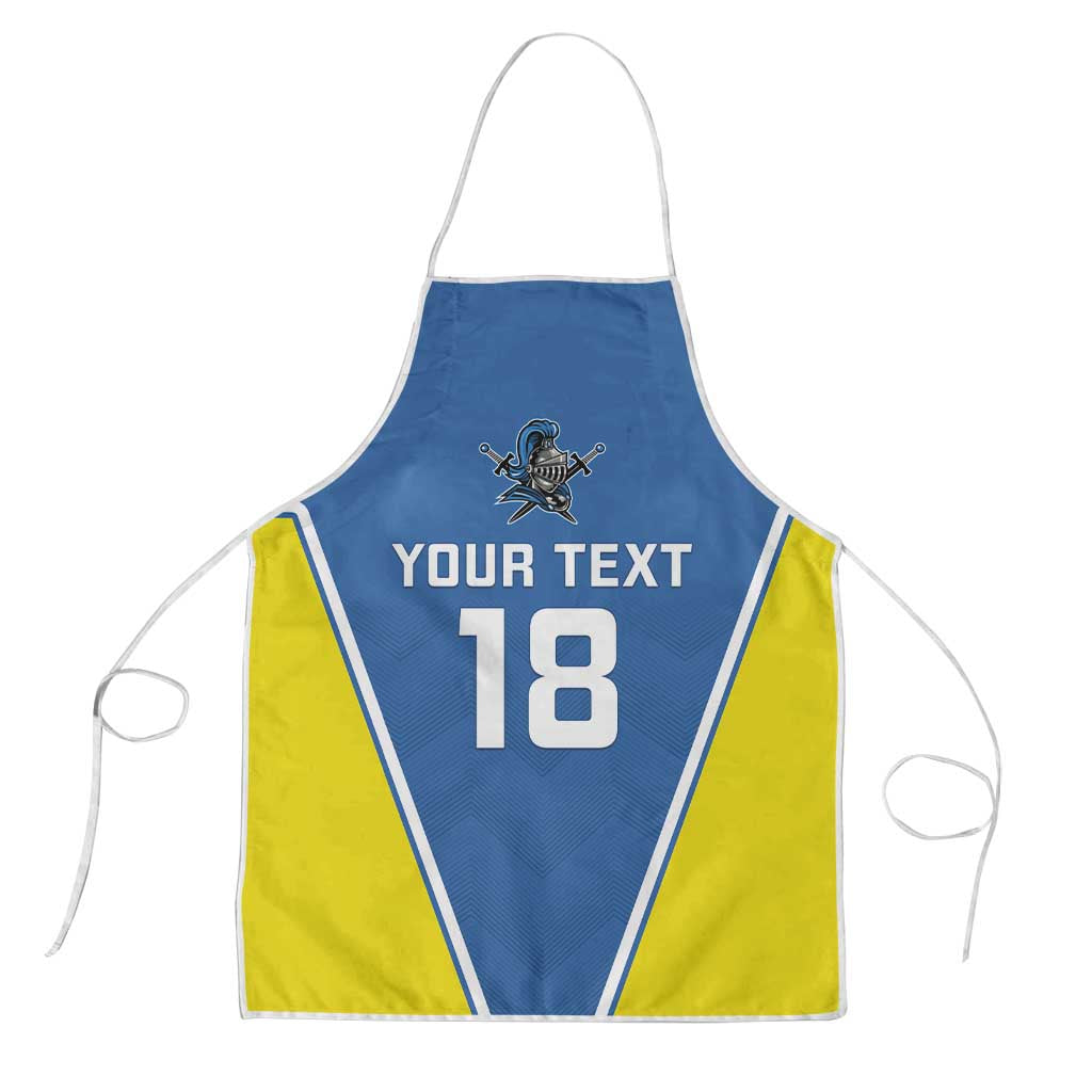 Custom West Knights of Yorkshire Apron Skate Hard Hit Harder Blue Version - Wonder Print Shop