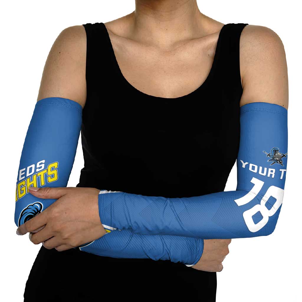 Custom West Knights of Yorkshire Arm Sleeves Skate Hard Hit Harder Blue Version - Wonder Print Shop