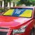 Custom West Knights of Yorkshire Auto Sun Shade Skate Hard Hit Harder Blue Version - Wonder Print Shop