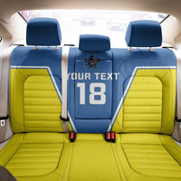 Custom West Knights of Yorkshire Back Car Seat Cover Skate Hard Hit Harder Blue Version - Wonder Print Shop