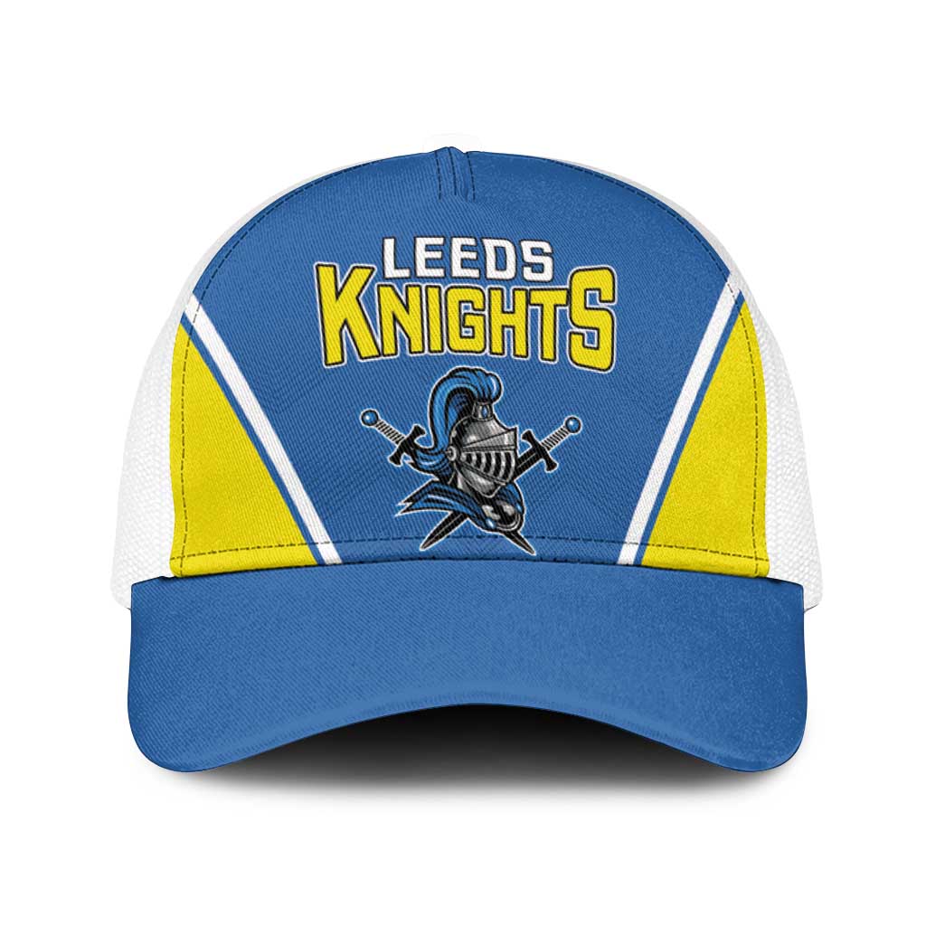 West Knights of Yorkshire Baseball Net Cap Skate Hard Hit Harder Blue Version - Wonder Print Shop