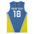 Custom West Knights of Yorkshire Basketball Jersey Skate Hard Hit Harder Blue Version - Wonder Print Shop